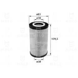 Olejový filter AKRON-MALO 1510151