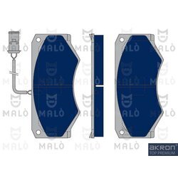 Sada brzdových platničiek kotúčovej brzdy AKRON-MALO 1050159