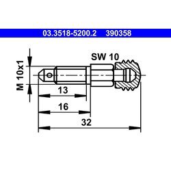 Odvzdušňovacia skrutka/ventil ATE 03.3518-5200.2
