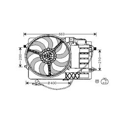 Ventilátor chladenia motora AVA QUALITY COOLING BW7506