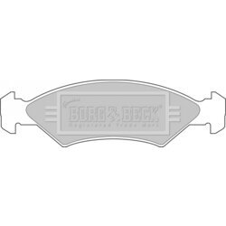Sada brzdových platničiek kotúčovej brzdy BORG & BECK BBP1114