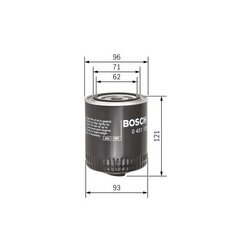 Olejový filter BOSCH 0 451 103 028 - obr. 4