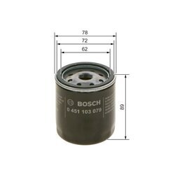 Olejový filter BOSCH 0 451 103 079 - obr. 4