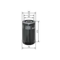 Olejový filter BOSCH F 026 407 129 - obr. 4