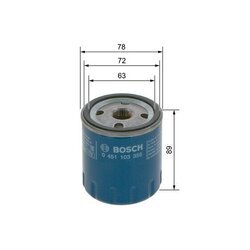 Olejový filter BOSCH 0 451 103 355 - obr. 4