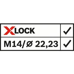 BOSCH Fibrové brúsne kotúče X-LOCK, verzia s prelisom, plastová doska, Ø 125 mm, G 80, X571, Best for Metal, 1 ks (4)