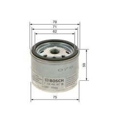Vzduchový filter turbodúchadla BOSCH F 026 400 307 - obr. 4