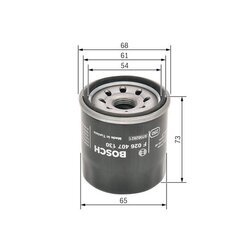 Olejový filter BOSCH F 026 407 130 - obr. 4