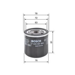 Olejový filter BOSCH F 026 407 005 - obr. 4