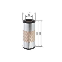 Vzduchový filter BOSCH F 026 400 317 - obr. 4