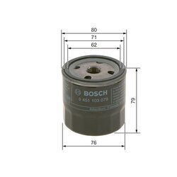 Olejový filter BOSCH 0 451 103 204 - obr. 4