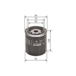 Olejový filter BOSCH 0 451 104 014 - obr. 4