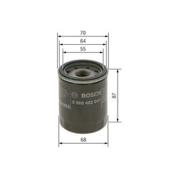 Olejový filter BOSCH 0 986 452 041 - obr. 4