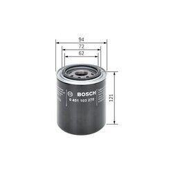 Olejový filter BOSCH 0 451 103 278 - obr. 4
