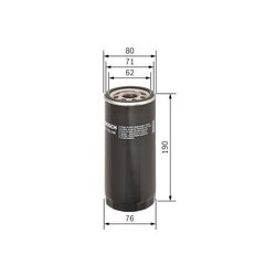 Olejový filter BOSCH 0 451 103 348 - obr. 4