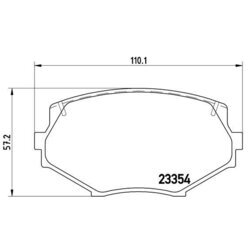 Sada brzdových platničiek kotúčovej brzdy BREMBO P 49 020