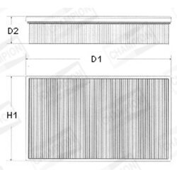 Vzduchový filter CHAMPION U534/606