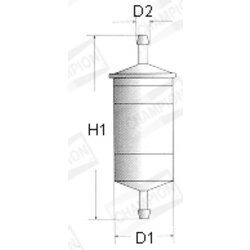 Palivový filter CHAMPION L227/606