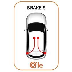 Ťažné lanko parkovacej brzdy COFLE 17.4045 - obr. 1