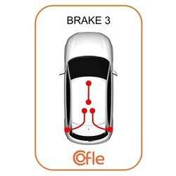 Ťažné lanko parkovacej brzdy COFLE 92.1.FI032 - obr. 1