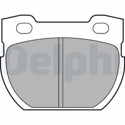 Sada brzdových platničiek kotúčovej brzdy DELPHI LP1847