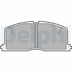 Sada brzdových platničiek kotúčovej brzdy DELPHI LP460