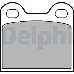 Sada brzdových platničiek kotúčovej brzdy DELPHI LP21