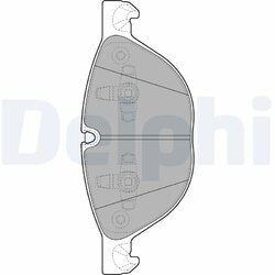 Sada brzdových platničiek kotúčovej brzdy DELPHI LP2091