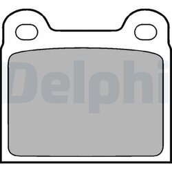 Sada brzdových platničiek kotúčovej brzdy DELPHI LP18