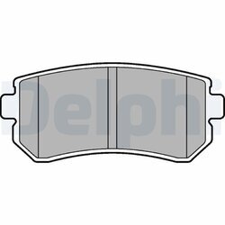 Sada brzdových platničiek kotúčovej brzdy DELPHI LP2303