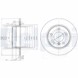 Brzdový kotúč DELPHI BG3948C