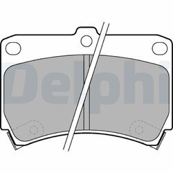 Sada brzdových platničiek kotúčovej brzdy DELPHI LP743