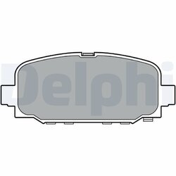 Sada brzdových platničiek kotúčovej brzdy DELPHI LP3398