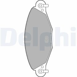 Sada brzdových platničiek kotúčovej brzdy DELPHI LP1655