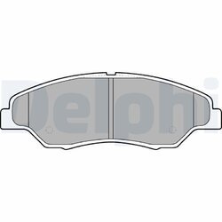 Sada brzdových platničiek kotúčovej brzdy DELPHI LP1634