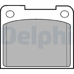 Sada brzdových platničiek kotúčovej brzdy DELPHI LP15