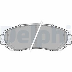 Sada brzdových platničiek kotúčovej brzdy DELPHI LP2710