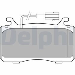 Sada brzdových platničiek kotúčovej brzdy DELPHI LP3310