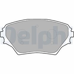 Sada brzdových platničiek kotúčovej brzdy DELPHI LP1632