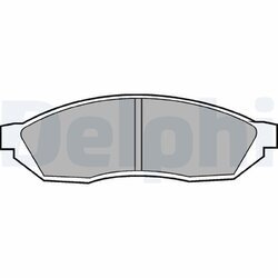 Sada brzdových platničiek kotúčovej brzdy DELPHI LP208