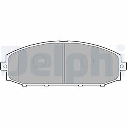 Sada brzdových platničiek kotúčovej brzdy DELPHI LP1305