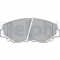 Sada brzdových platničiek kotúčovej brzdy DELPHI LP1806