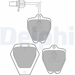 Sada brzdových platničiek kotúčovej brzdy DELPHI LP1760