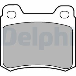 Sada brzdových platničiek kotúčovej brzdy DELPHI LP440