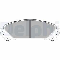 Sada brzdových platničiek kotúčovej brzdy DELPHI LP2201