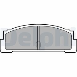 Sada brzdových platničiek kotúčovej brzdy DELPHI LP29