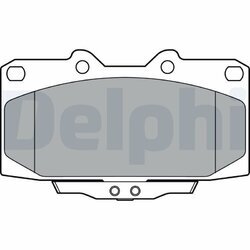 Sada brzdových platničiek kotúčovej brzdy DELPHI LP3409