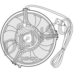 Ventilátor chladenia motora DENSO DER02001
