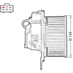 Vnútorný ventilátor DENSO DEA32005
