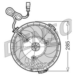 Ventilátor chladenia motora DENSO DER02005